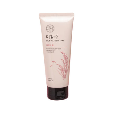 The Face Shop Rice Water Bright Foaming Face Wash 100ml | Face Wash for Glowing Skin | Cleanser for Uneven Skin Tone | Korean Skin Care, For Oily skin